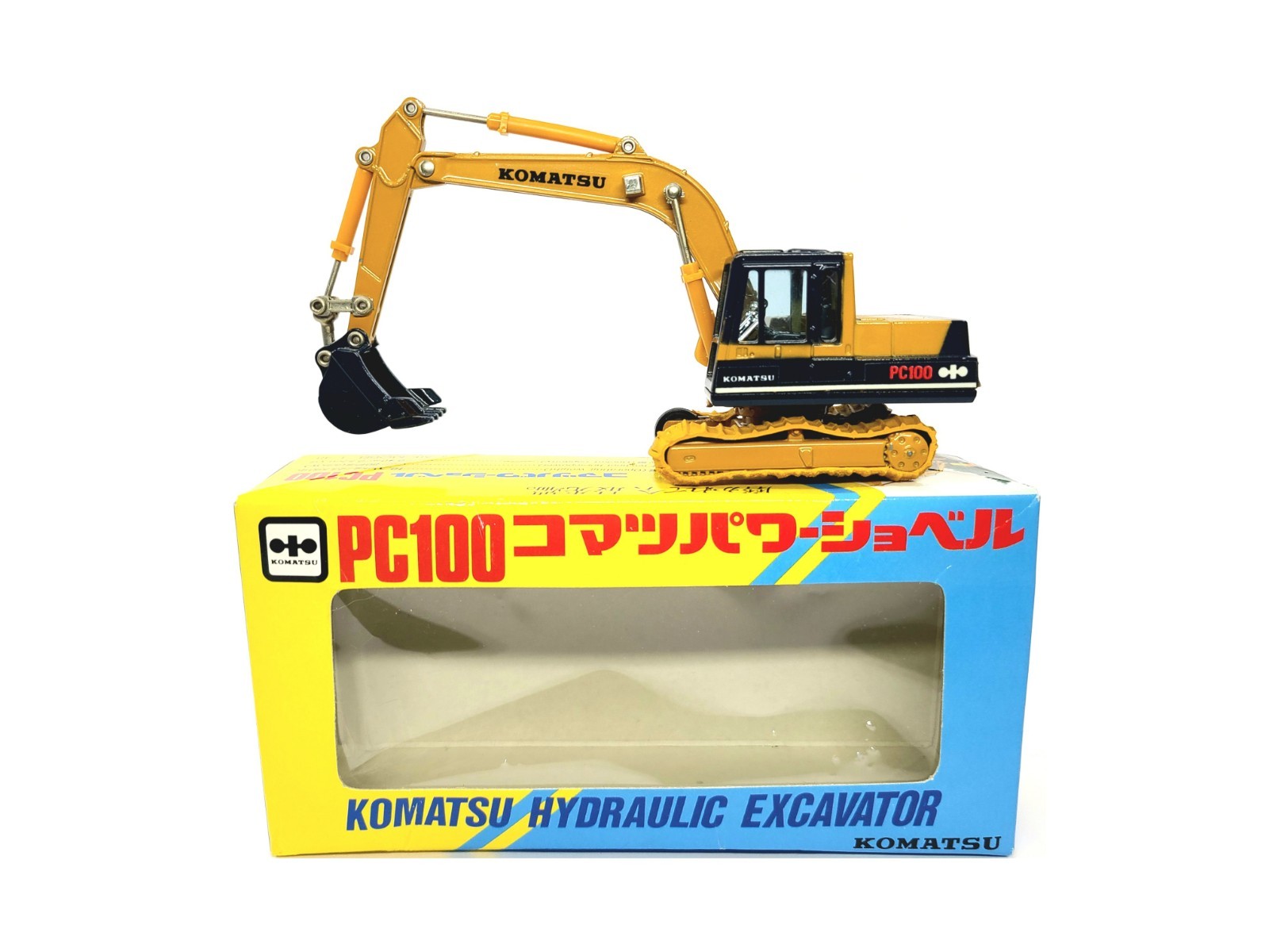 Komatsu PC100 Excavator – Shinsei 1:48 Scale Diecast Model #613