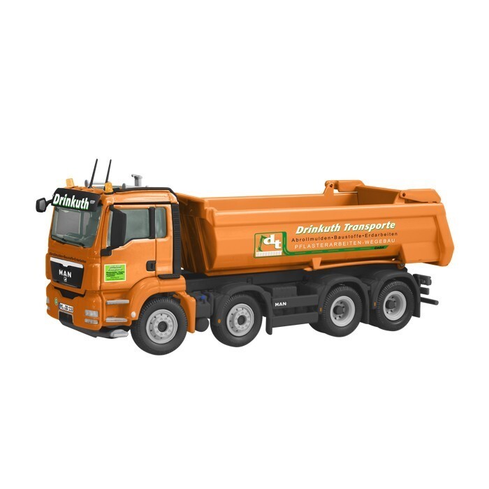 NZG 833-03 MAN TGS 8×4 Halfpipe Dump Truck – Drinkuth 1/50 Die-cast MIB