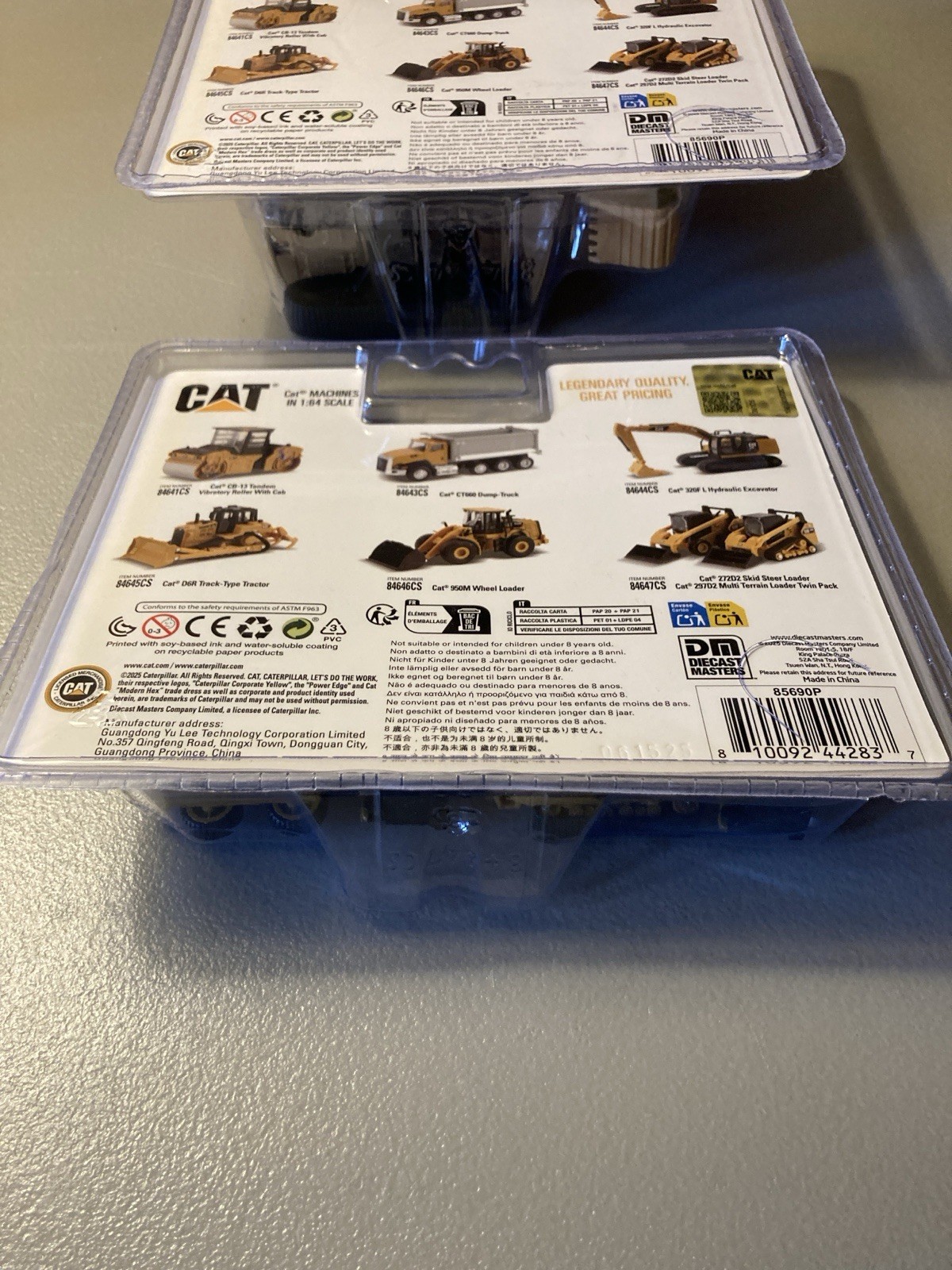 Diecast Masters 1/64 Caterpillar 272D2 Skid Steer 297D2 84647 + Excavator 84644