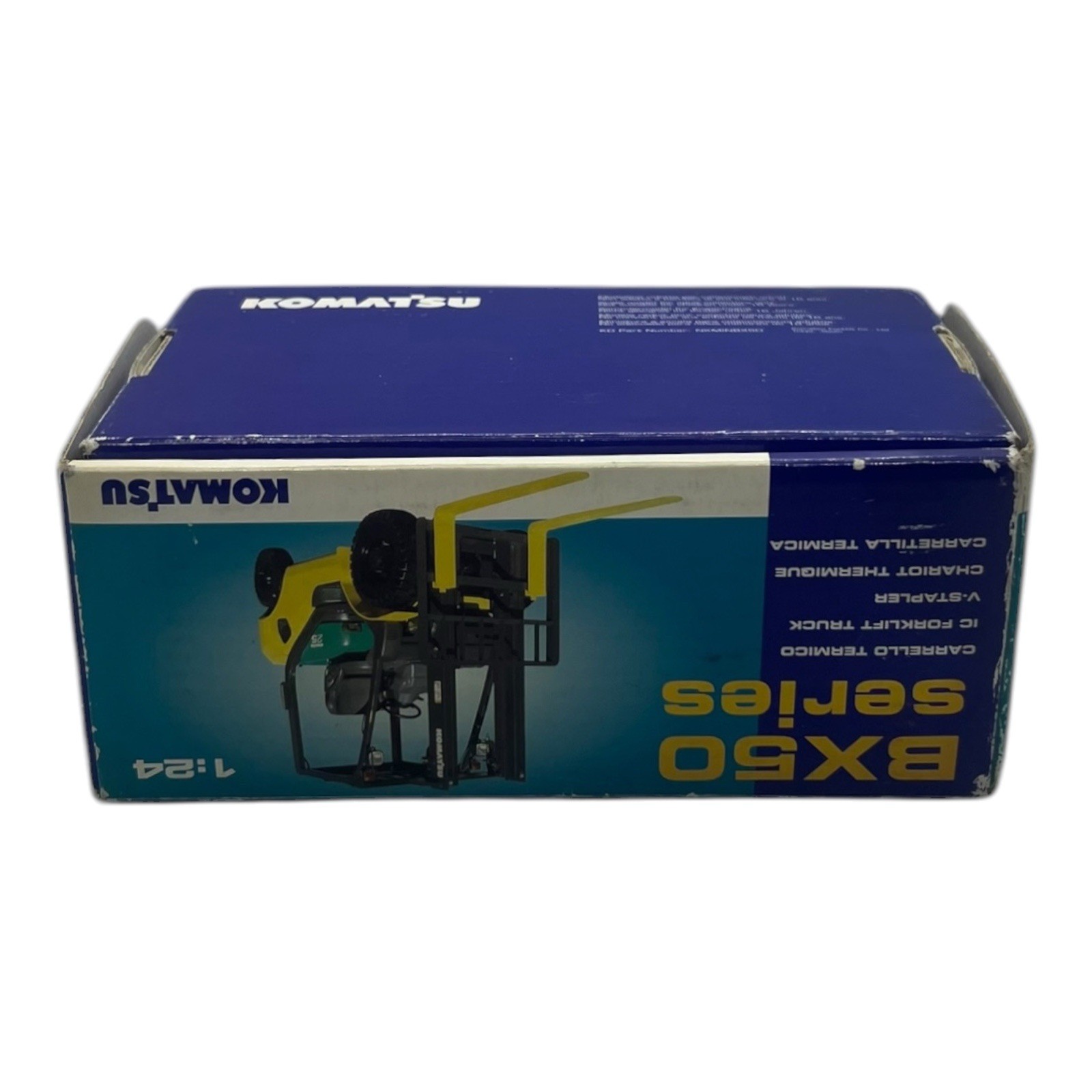 Komatsu BX50 Series Forklift 1:24 Diecast Model Toy – Boxed Construction Vehicle