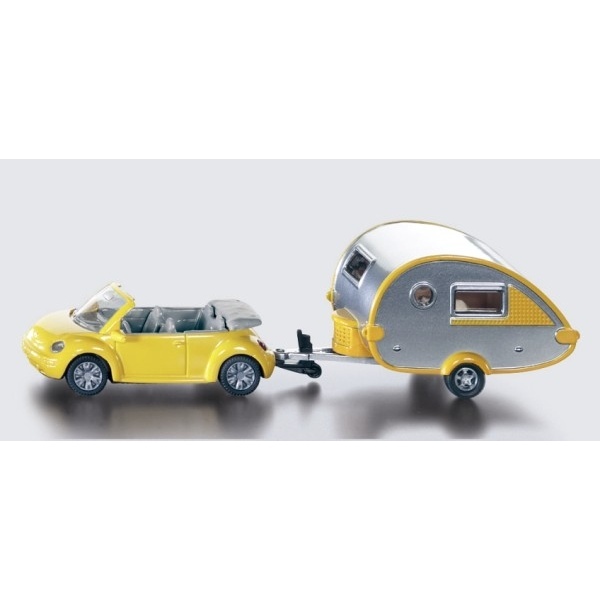 NEW SIKU 1629 BLISTER PACK Car with Caravan Diecast Model