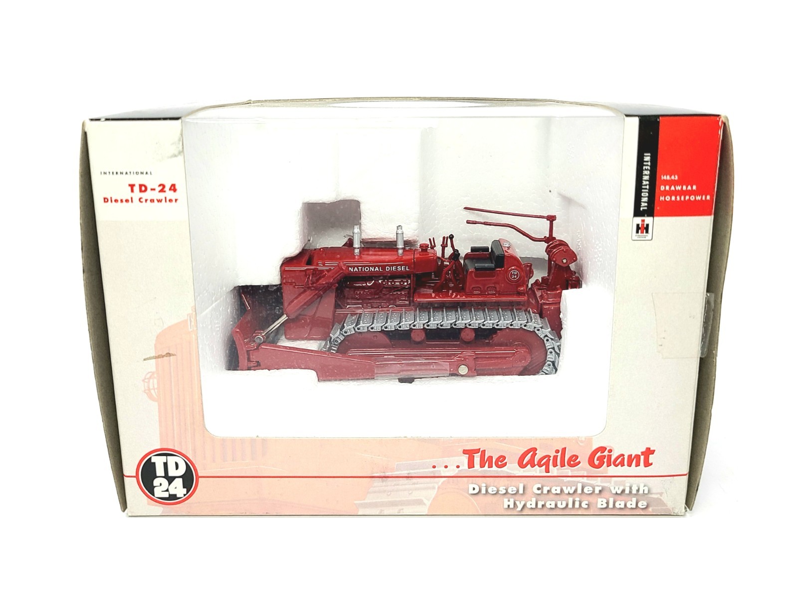 International IH TD-24 Dozer with Hyd. Blade – SpecCast 1:50 Scale #ZJD1553 New