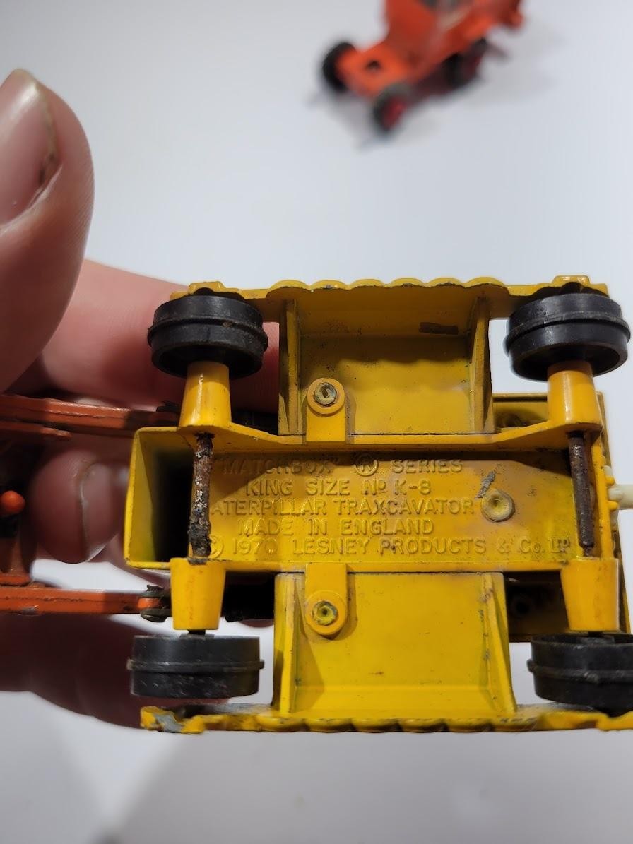 Vintage Matchbox King Size Construction Lot 3pc Caterpillar Hatra Toy