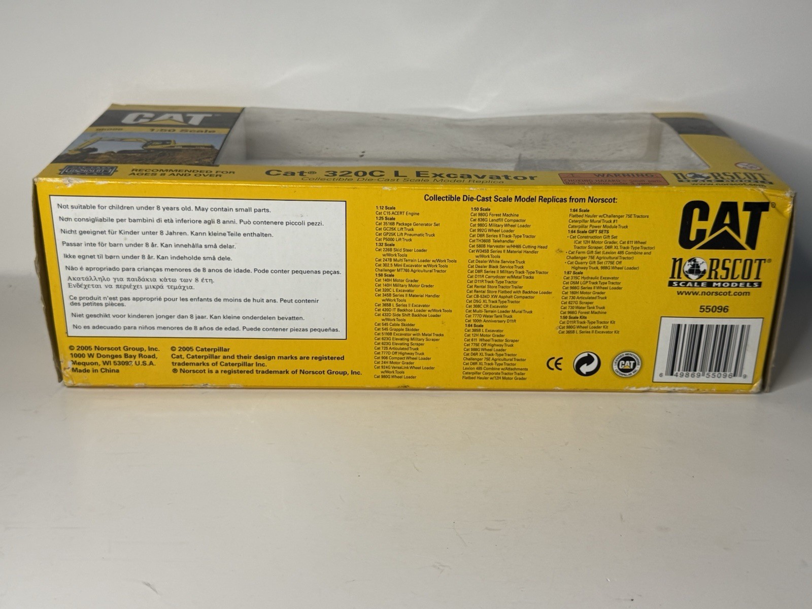 2005 Norscot CAT 320C L Excavator 1:50 SCALE Construction Diecast 55096