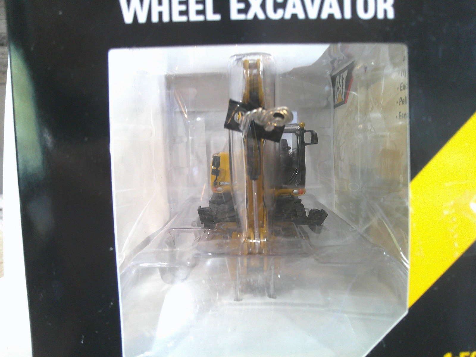 Norscot CAT M316D Wheel Excavator 1:50 Scale Yellow Very Good Sealed Box