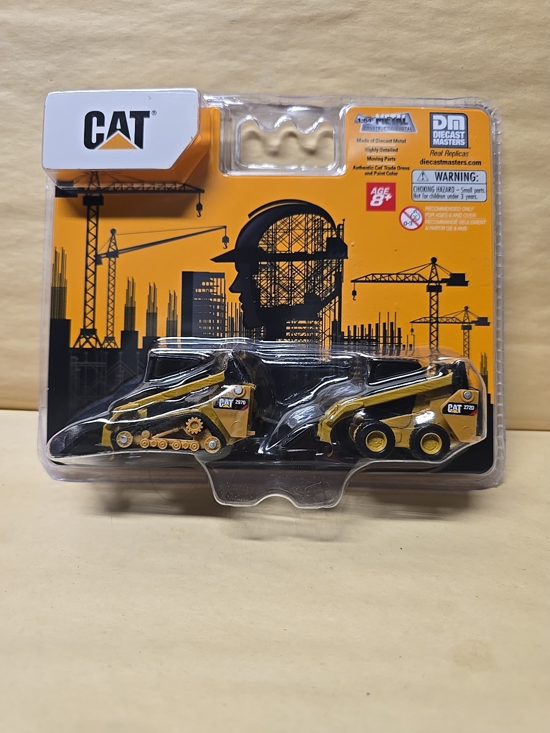 1/64 Caterpillar 272D2 Skid Steer 297D2 Track Loader Diecast Masters