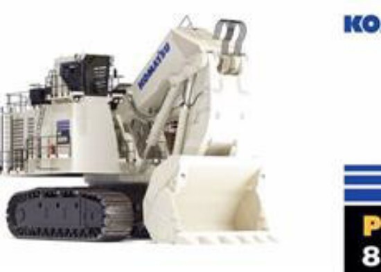 BRAMI 25026-9 Komatsu PC8000-11 Mining Diesel Shovel – White – 1/50 MIB