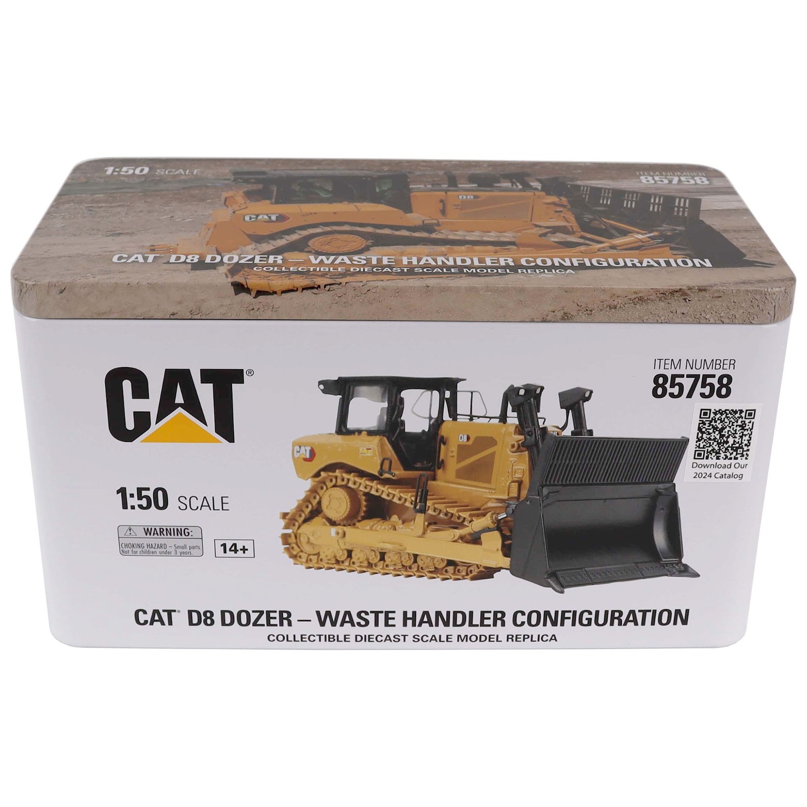 ⭐1:50 SCALE CAT D8 DOZER WASTE HANDLER CONFIGURATION DIECAST MASTERS 85758⭐