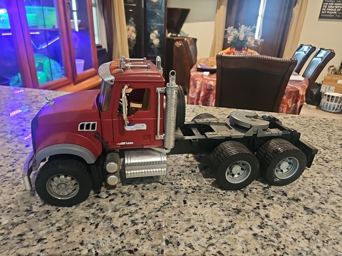 BRUDER Mack Granite Truck Semi Cab 1:16 2007 Made in Germany Tractor Trailer