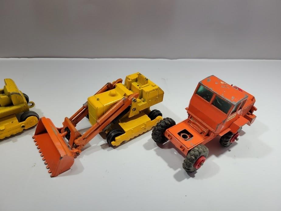 Vintage Matchbox King Size Construction Lot 3pc Caterpillar Hatra Toy