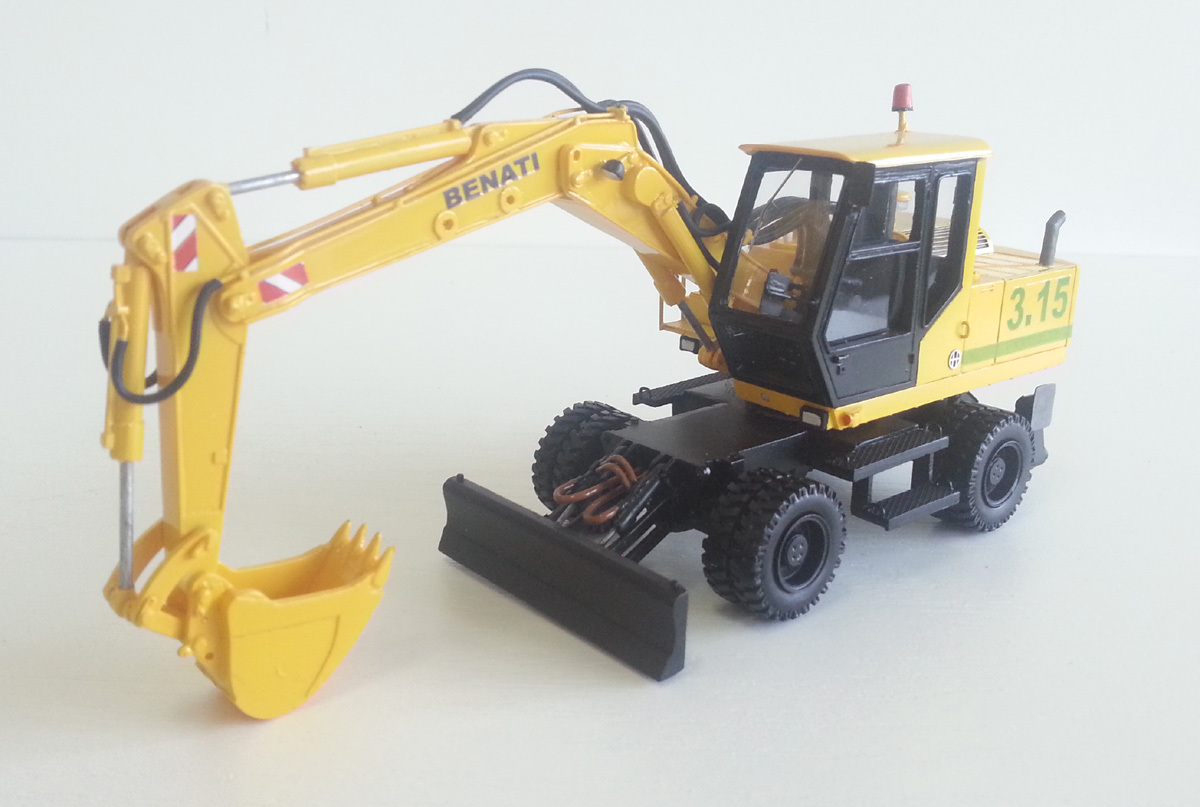 1/50 Excavator Benati 3.15 wheels – High Quality Resin KIT by Fankit Models