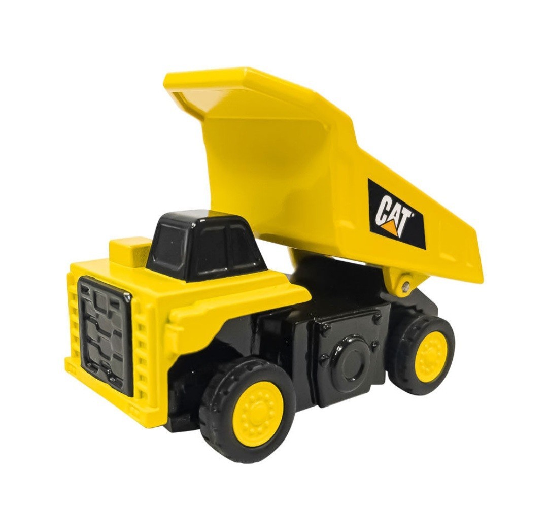 Brand New CAT Dump Truck Micro RC Toy Vehicles. Hard Hat Controls & Charges Car