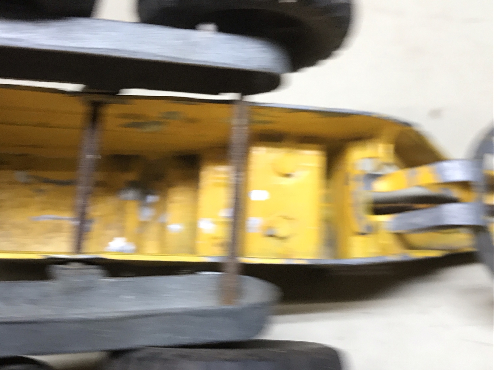 Hubley Kiddie Toy Road Grader Yellow No 481 Die Cast Parts Or Repair