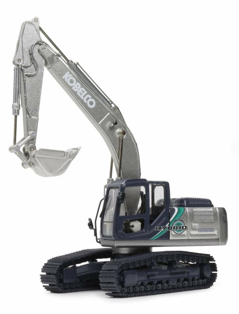 Kobelco SK200H-10 Hybrid Excavator – Silver Motorart 1:50 Scale Model #1069 New