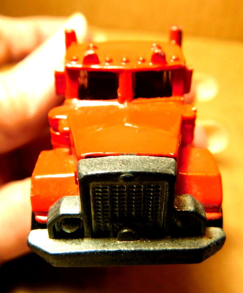 Hot Wheels~Vtg 1979 Malaysia Peterbilt Semi Tractor Trailer Truck Hauler Cab