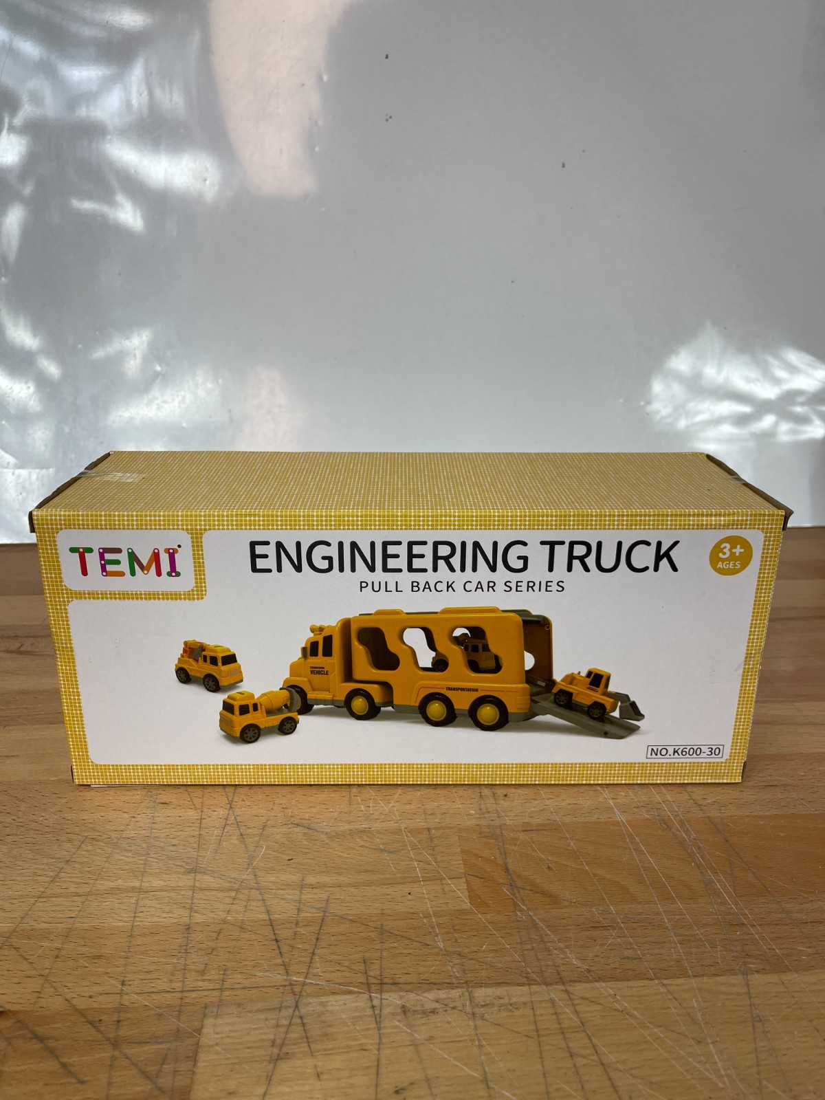 TEMI Engineering Truck Set Pull Back Car Series Construction Vehicles K600-30