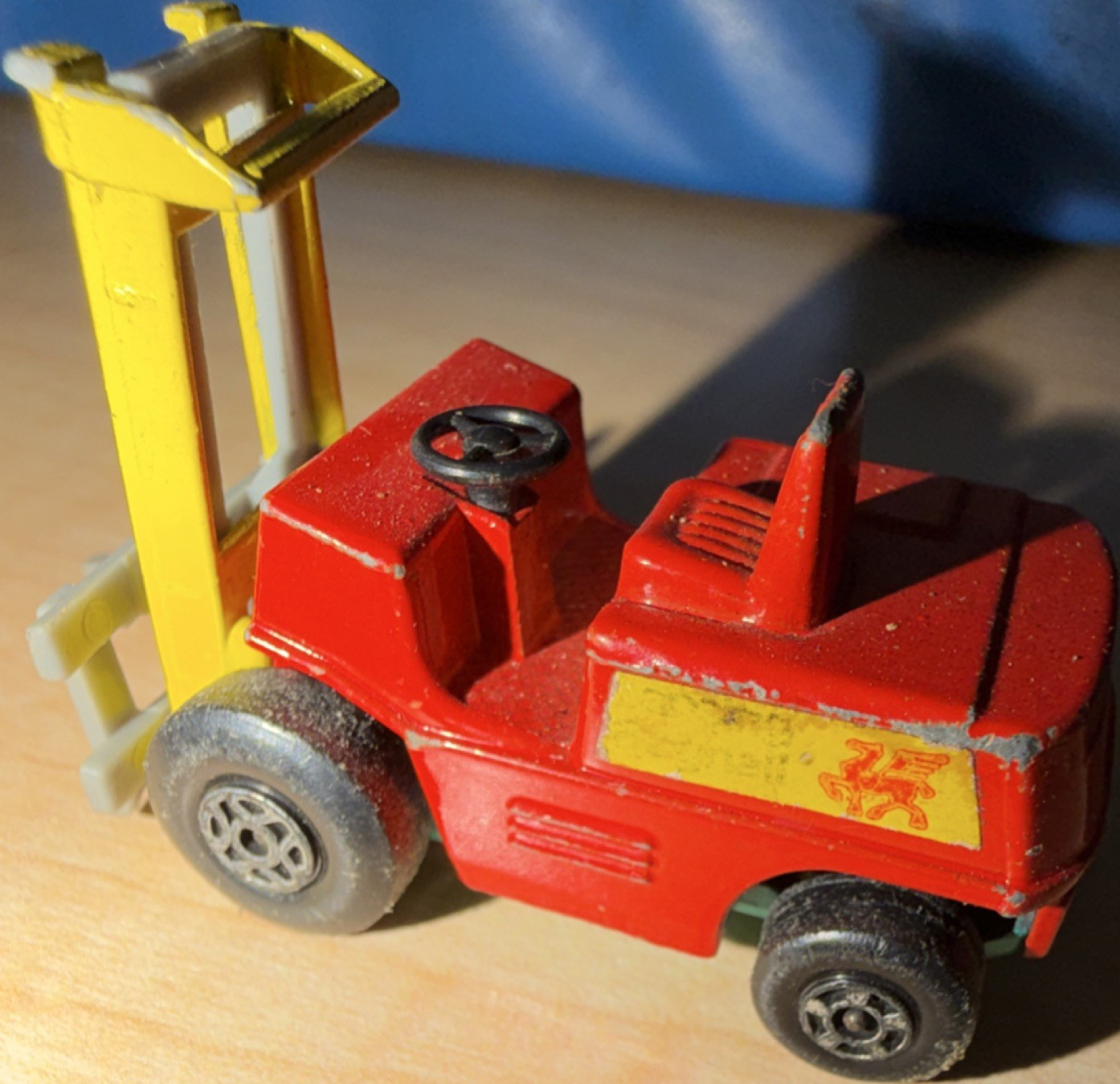 Matchbox Superfast Forklift Truck No 15 1972 1:64 Diecast Red Yellow Gray