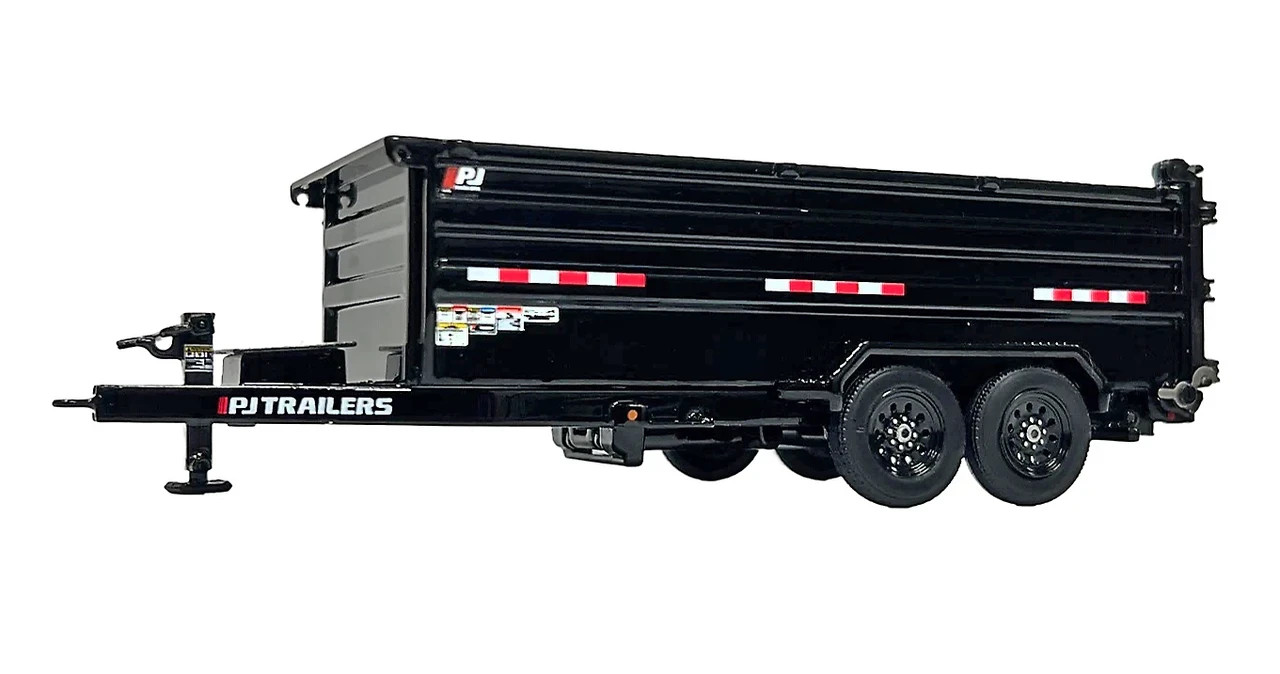 Weiss 035-1400 PJ Trailers DM Dump Trailer – Black 1/50 Die-cast MIB