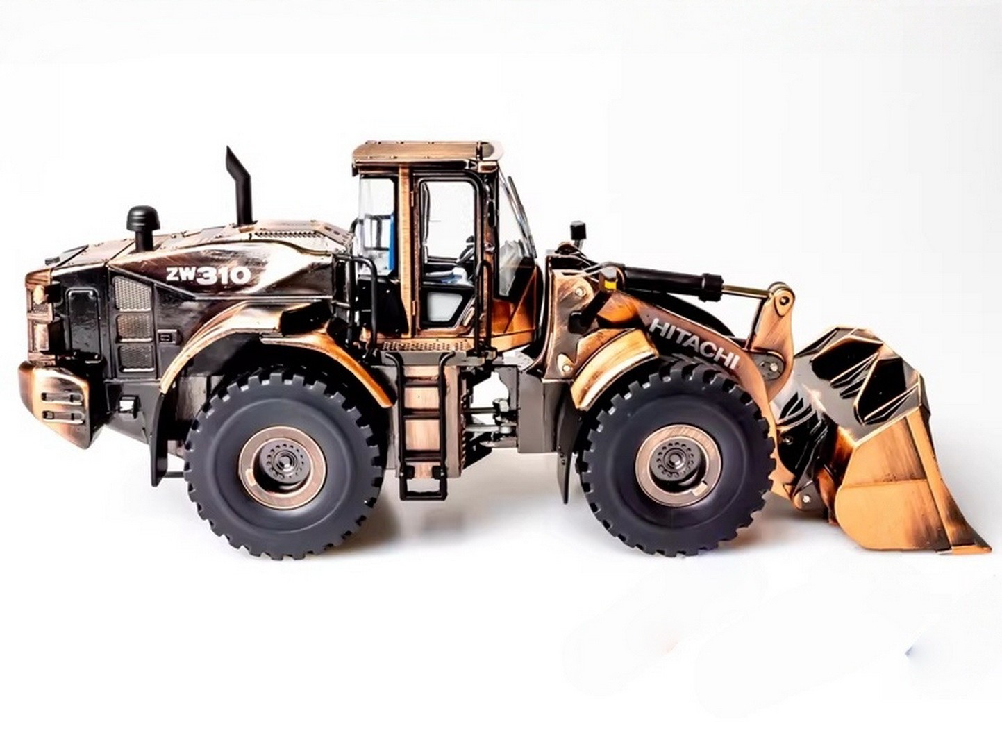 1/50 Scale Hitachi ZW310 ZW-6 Series wheel Loader Copper Diecast Model Toy