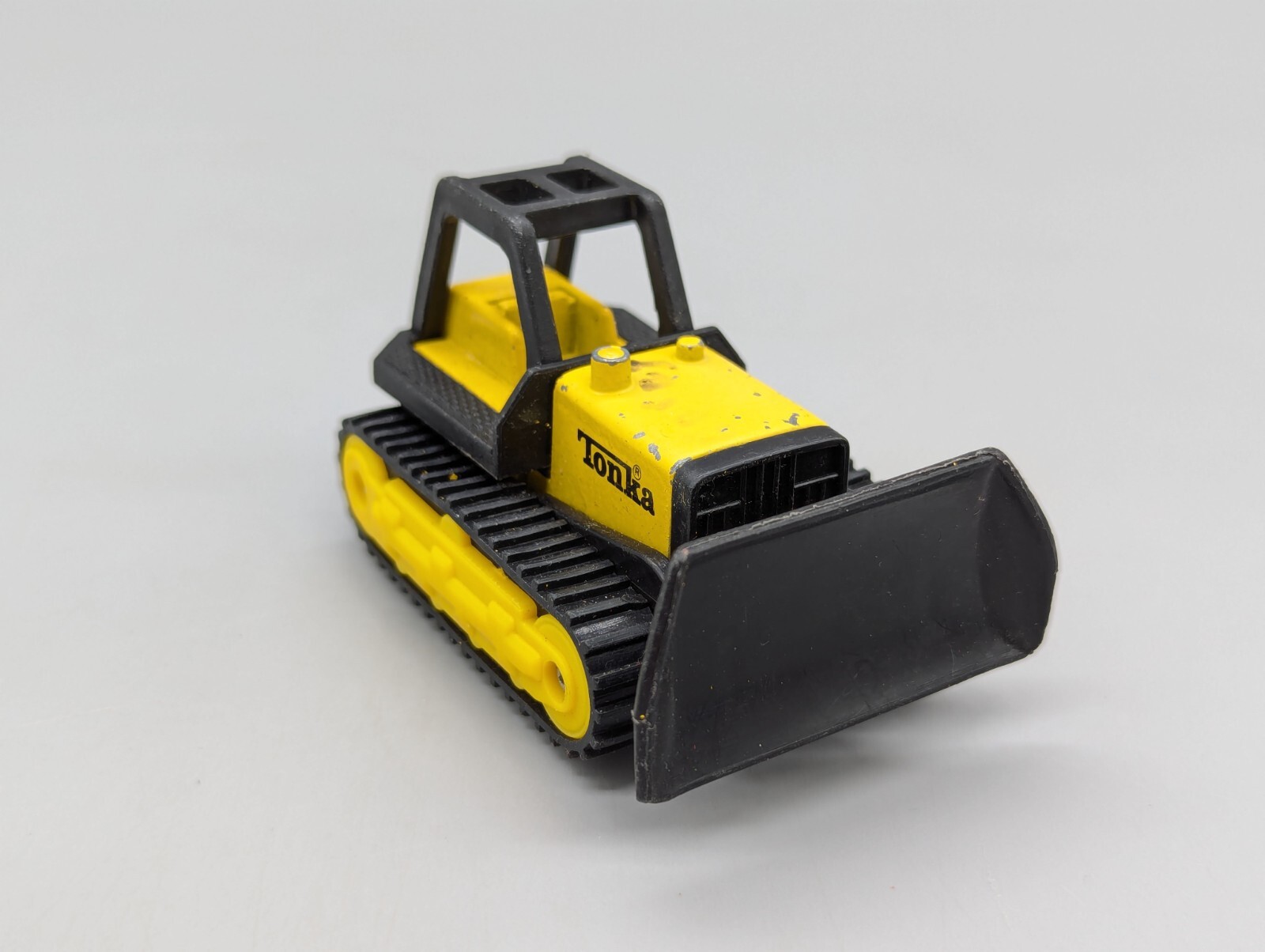 Tonka Vintage 1994 Bulldozers Excavator Loader + Road Grader Yellow 1/64