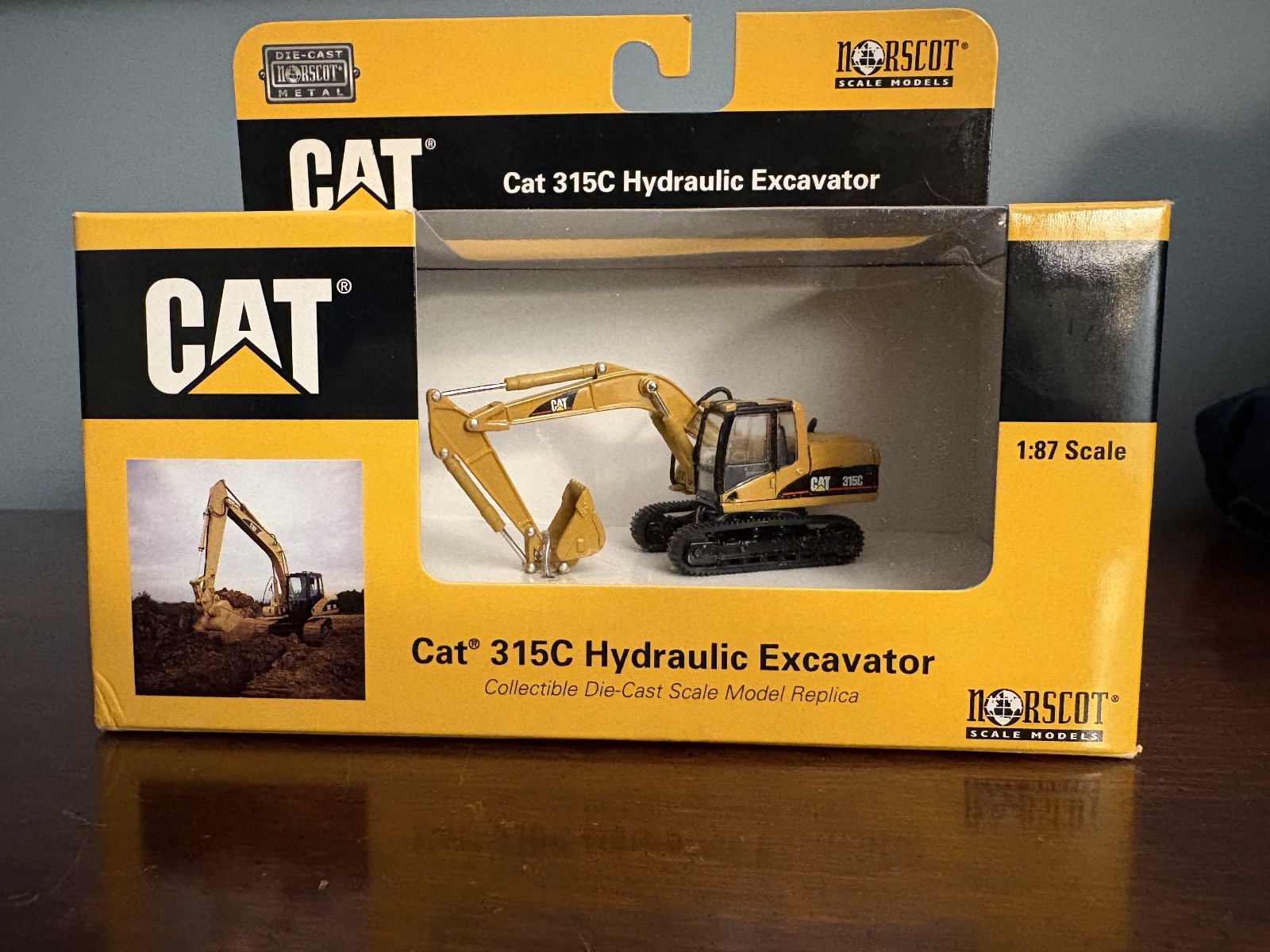 NORSCOT Caterpillar CAT 1:87 HO Scale 315C Hydraulic Excavator 55107 Diecast NEW