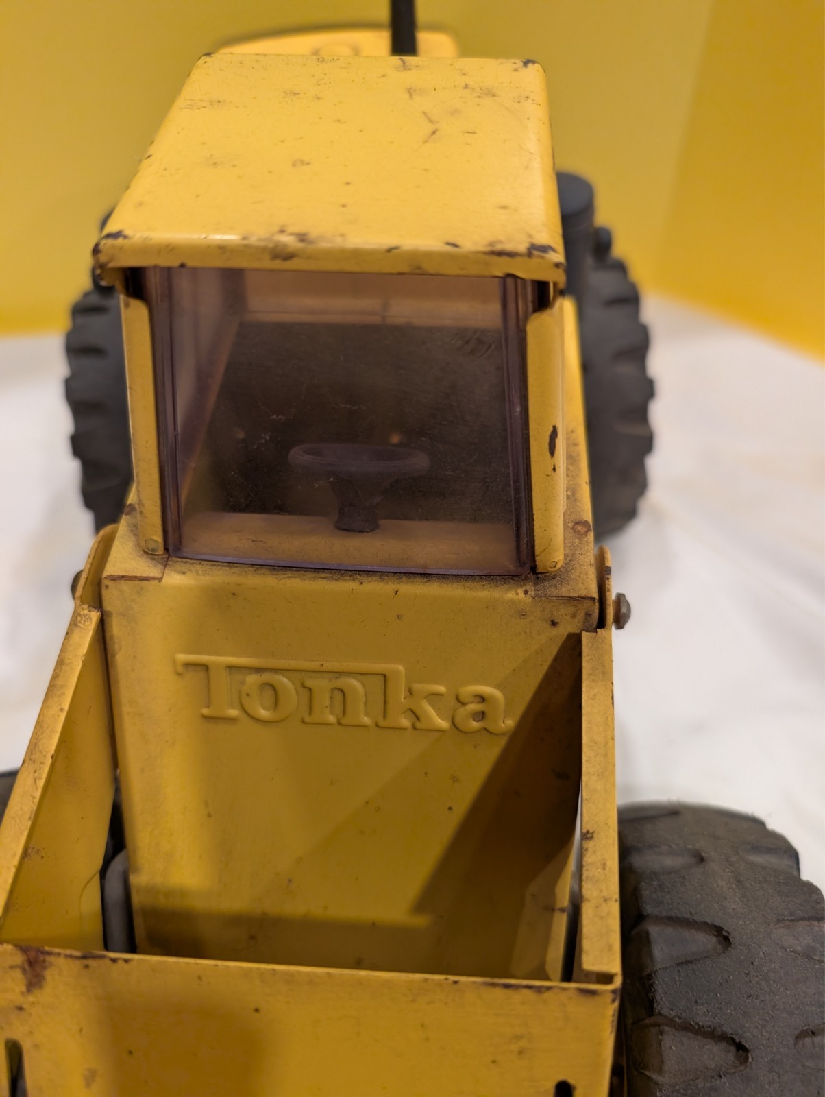 Vintage Yellow 1960s 20″ Tonka Pressed Steel Mighty Loader 54310 WORKING