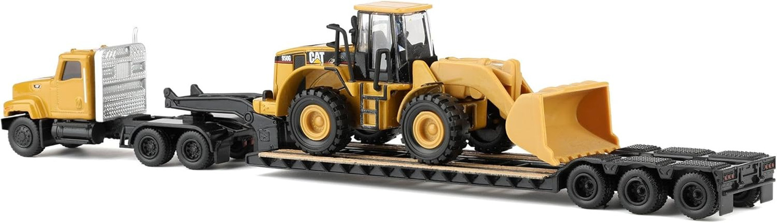 1/87 Caterpillar CT681 Day Cab with Lowboy & 950G Wheel Loader 84418