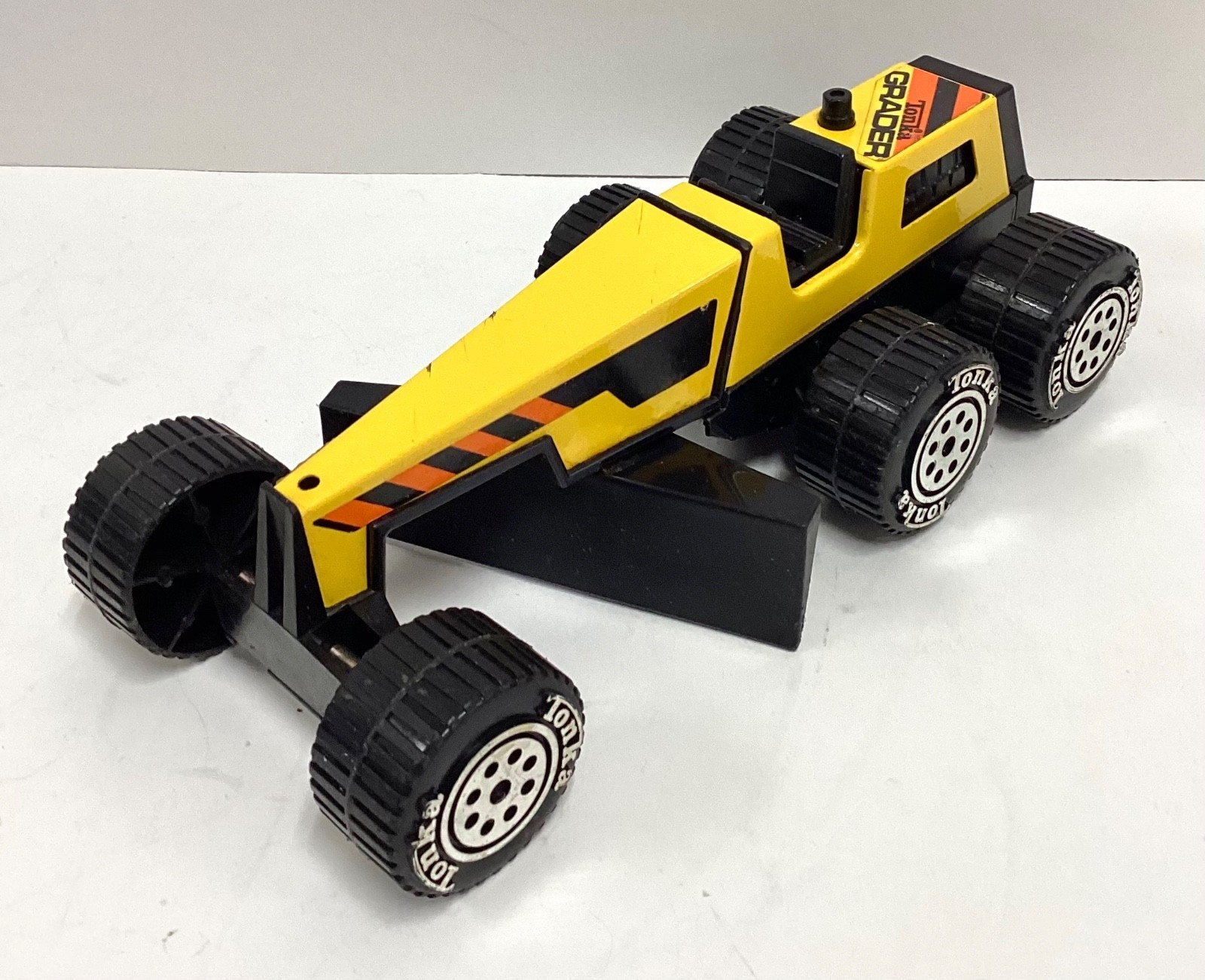Lot of 4 Die-Cast Yellow TONKA Construction Toys, Loader, Dozer, etc. VTG