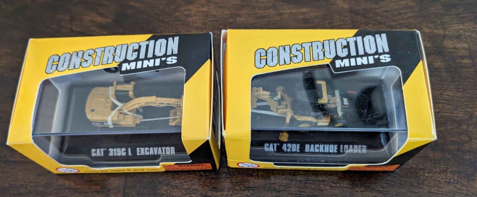 Norscot Die-Cast Metal CAT Construction Mini’s Lot Of 2 NEW, 2007 CAT