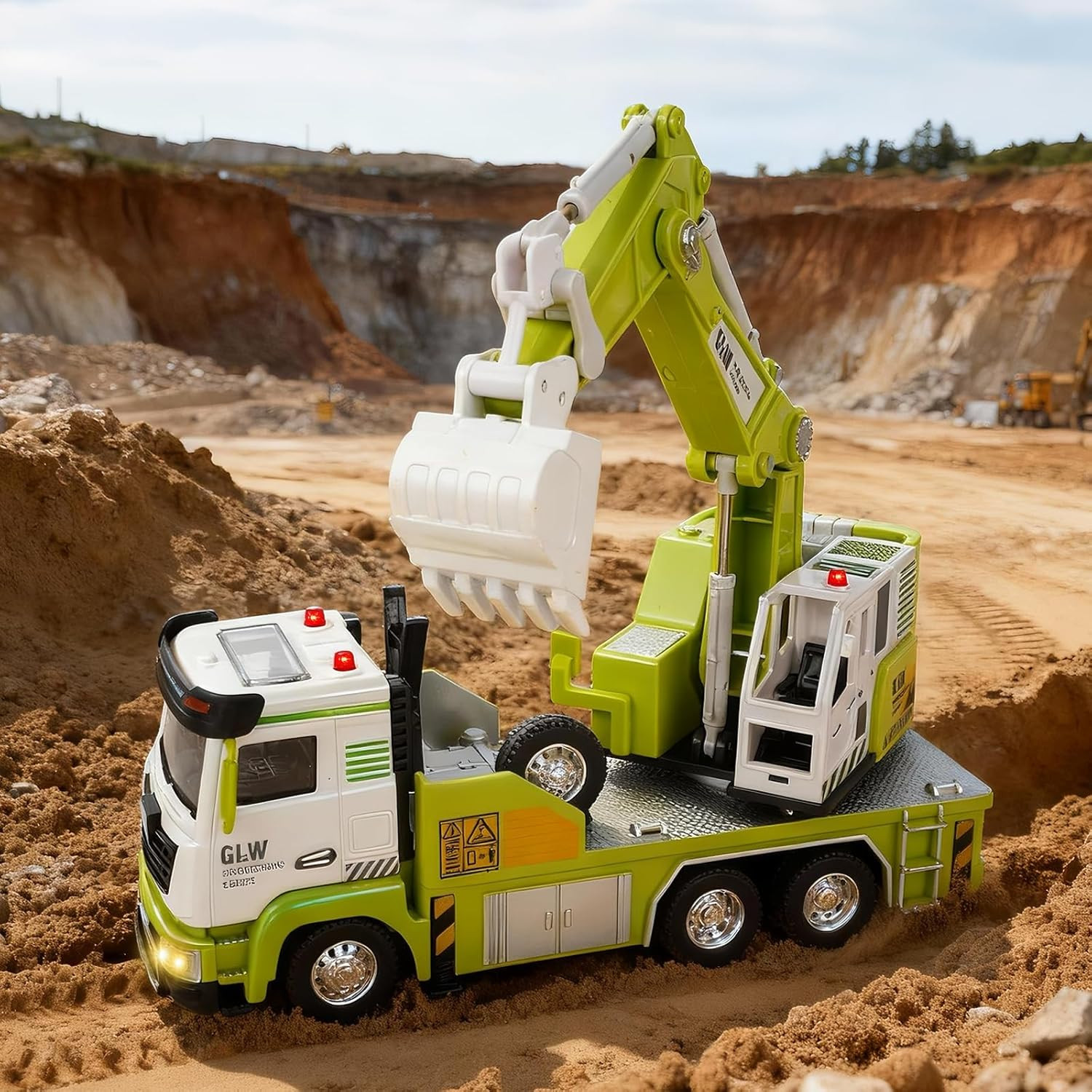 Dump Truck Toy for Boys-1:40 Simulation Model, Educational Construction Toys wit