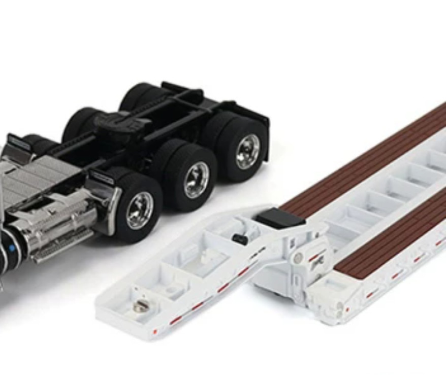 1:50 DM71139 Kenworth T880 TK120 Lowboy Trailer Construction Truck Diecast Model
