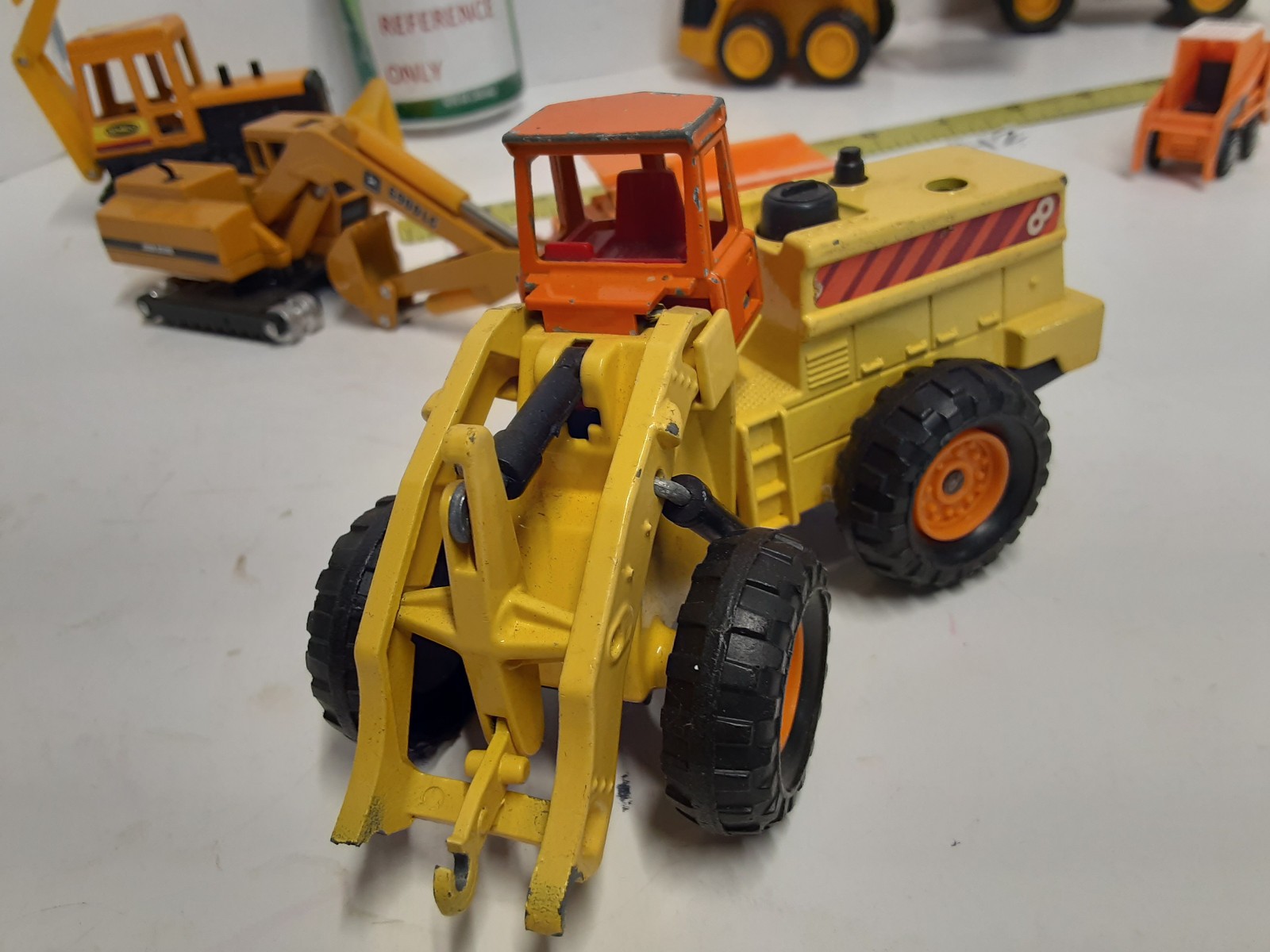 Vintage Majorette Articulated Front End Loader 1:56 &Other Diecast/Plastic Toys