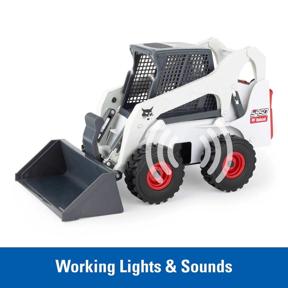 Tomy 1/16 Big Farm Bobcat S450 Skid Steer Set with Accessories 47259