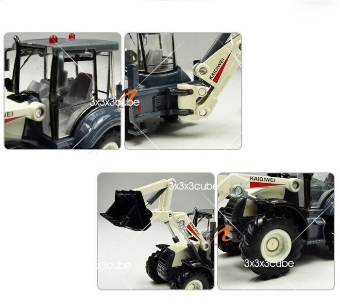 KDW 1/50 Bidirectional Excavator Construction Equipment Diecast Model Car 1:50