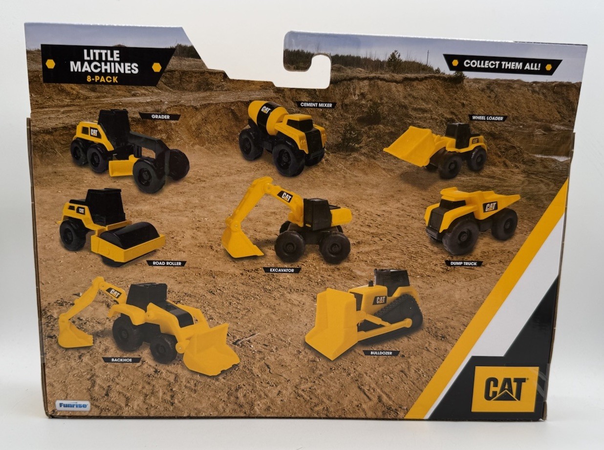CAT Little Machines 8-Pack Construction Vehicles Assorted CAT Machines New