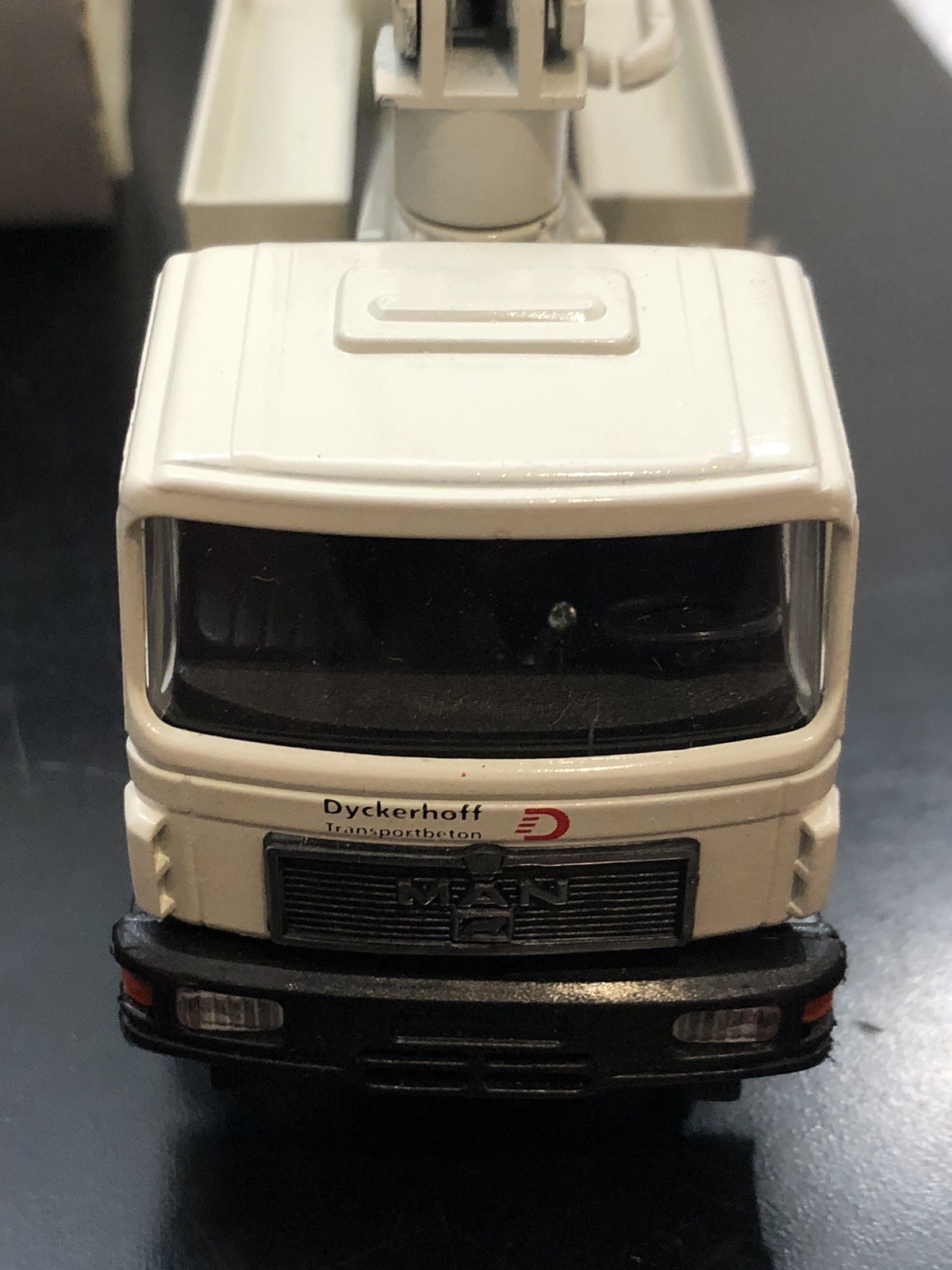 Conrad #3080 MAN Dyckerhoff Concrete Pump Truck Diecast Model – Scale 1:50