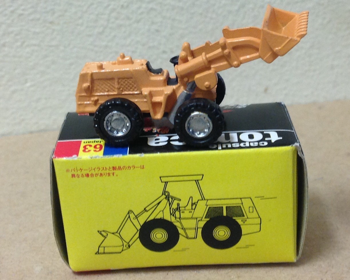 Capsule Tomica ConstructIon 63 Wheel Loader 2006 series 12 Yujin mini car Tomy