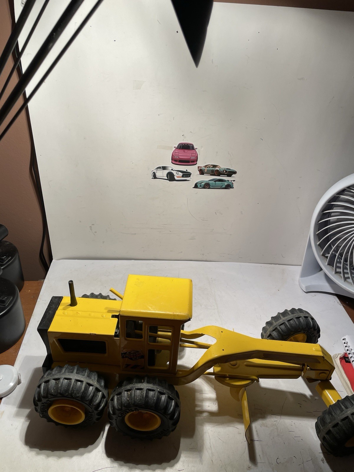 Vtg Tonka Road Grader Pressed Steel # 16180 1970s Yellow 17” Long Steerable V