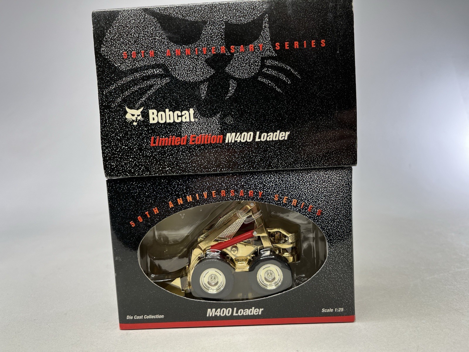 Die cast 1:25 Bobcat Ltd Edition M400 Skid Loader Gold 50th Anniversary