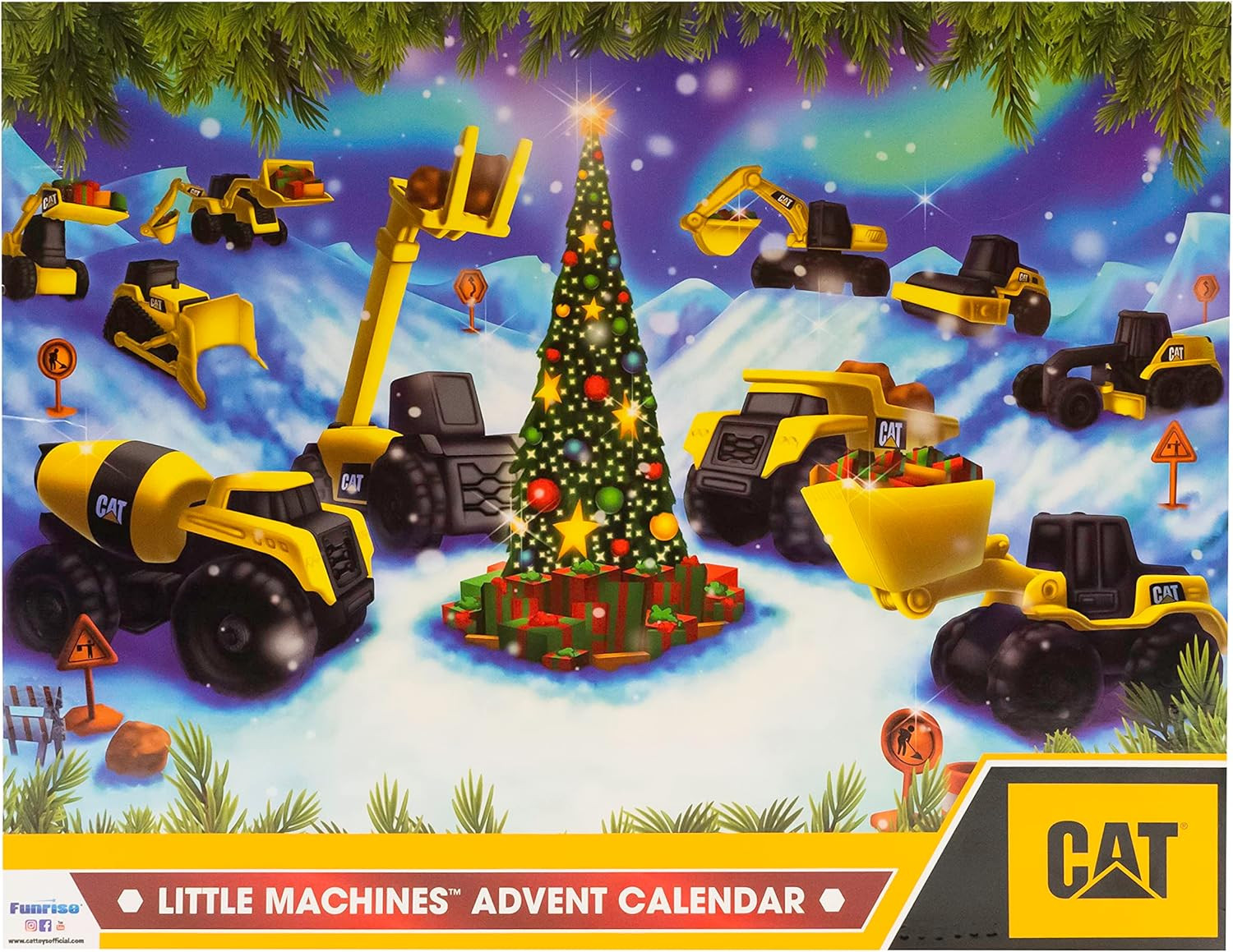 CAT Construction Toys, Little Machines Advent Calendar – Kids Toys for Ages 3 an