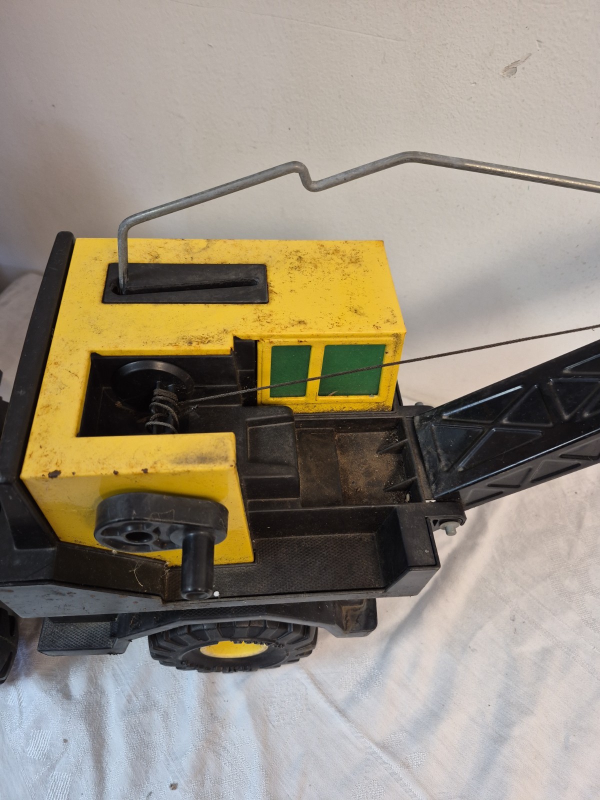 Tonka Turbo Diesel Crane Truck XMB-975 Vintage Construction Vehicle Boom Bucket