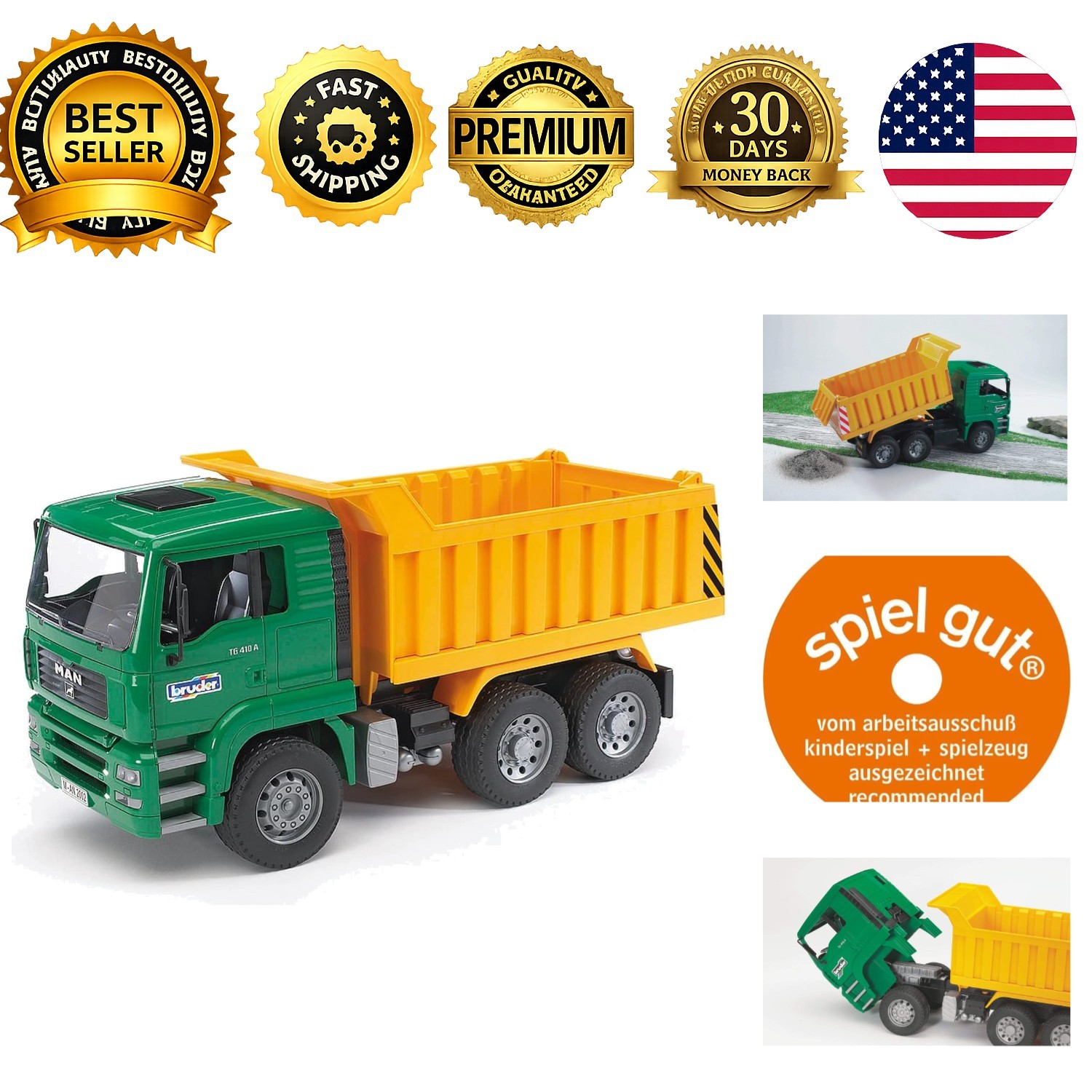 MAN Tip-Up Construction Dump Truck