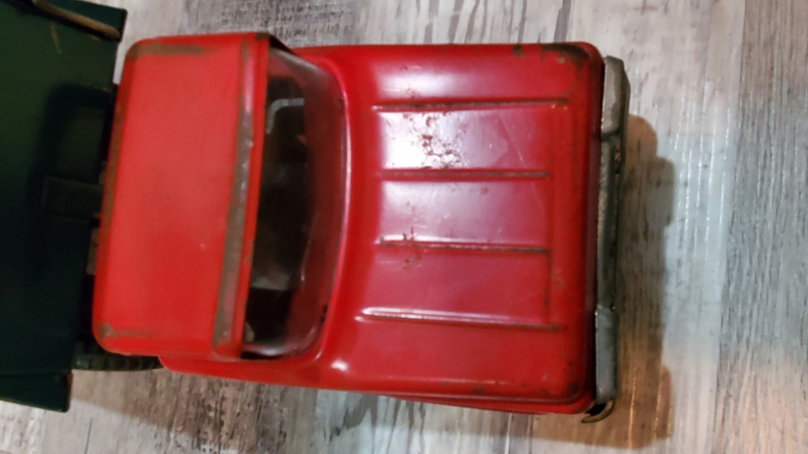 Vintage late 50s Pressed Steel Tonka Red Dump Truck