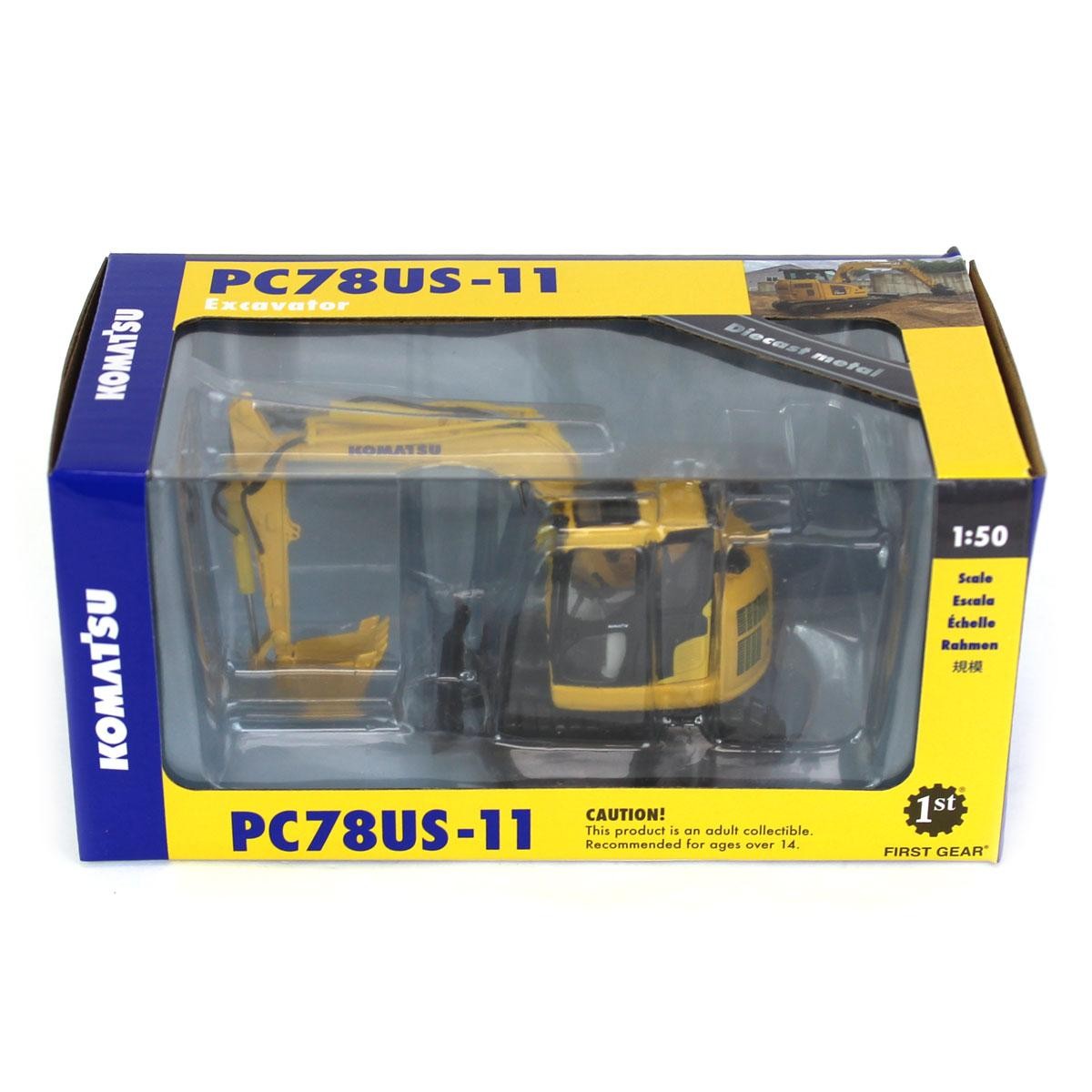 First Gear 1/50 Komatsu PC78US-11 Excavator 50-3474