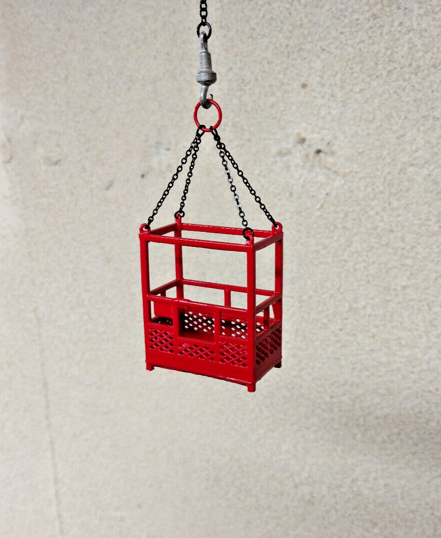 3D Printed 2 Man Lift. In Authentic Manitowoc Red. 1:50th, 1:48th.