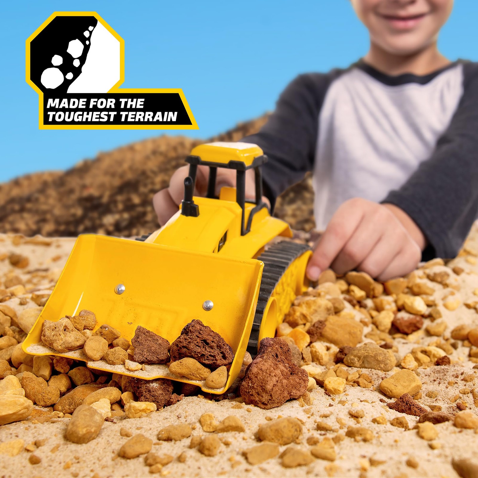– Steel Classics Giga Series – Dump Truck & Bulldozer, 2-Pack