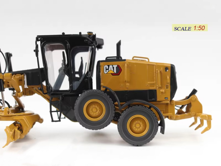 1:50 DM CAT 140 LVR Motor Grader Construction Equipment Machinery Diecast Model