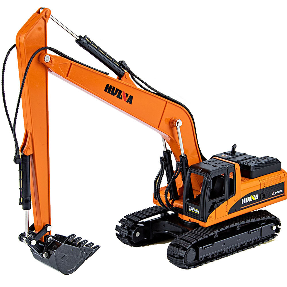 1:50 Excavator Digger Truck Diecast Construction Toy Vehicle for Boys Orange