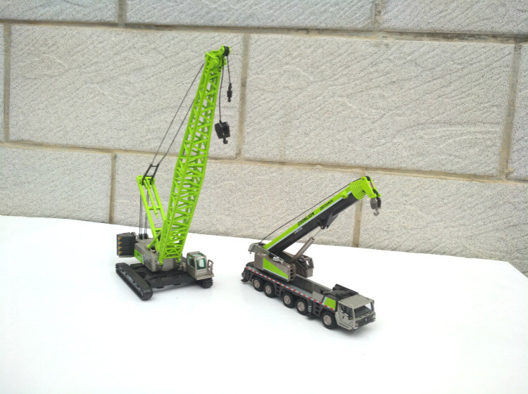 2PC ZOOMLION 1:120 ZCC1300 CRAWLER & ZAT2000V753 ALL TERRAIN CRANE Diecast Model