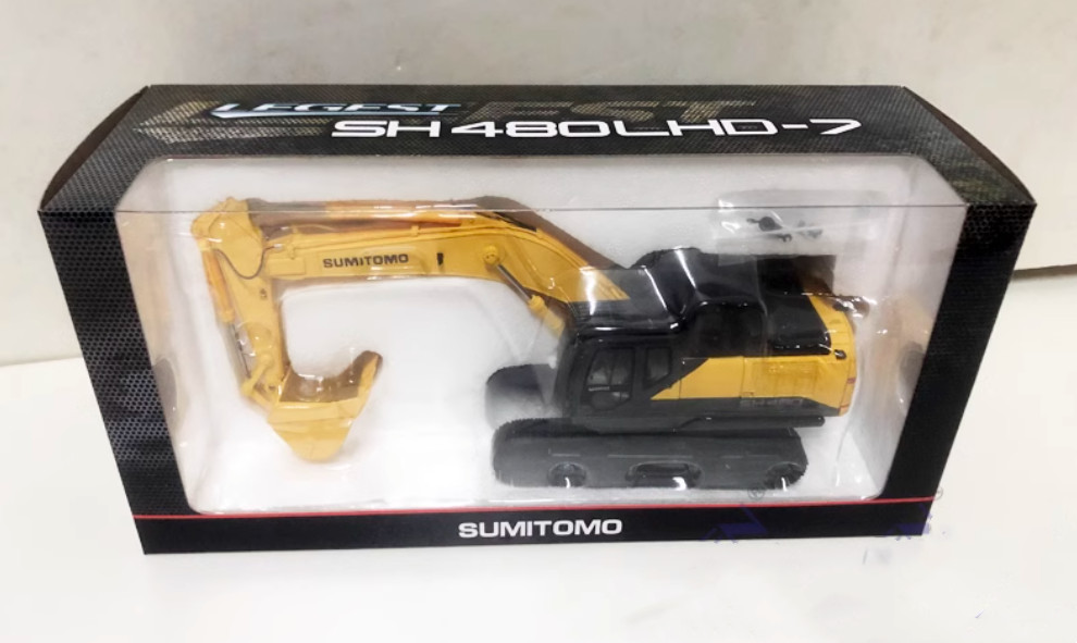 1:50 24CM SH480LHD-7 Excavator Construction Machine Equipment Diecast Model